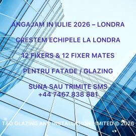 Anunturi UK 12 Fixers, 12 Fixer Mates facade glazing