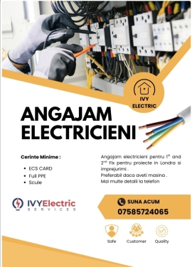 Anunturi UK Angajam electricieni