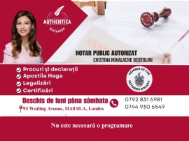 Anunturi UK Notar roman in Londra, Luni - Sambata
