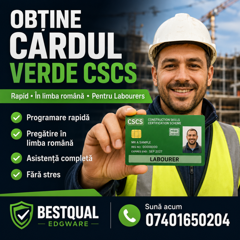 CSCS Card Londra - Test in romana 7
