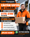 Locuri de munca Anglia UK CĂUTĂM ȘOFERI DE LIVRĂRI