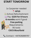 Locuri de munca Anglia UK Carpenter needed
