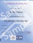 Anunturi Burnt Oak Fire Marshall/Fire Warden Certificate