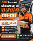 Locuri de munca Anglia UK CĂUTĂM ȘOFERI DE LIVRĂRI