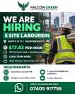Locuri de munca Anglia UK 5 SITE LABOURERS REQUIRED